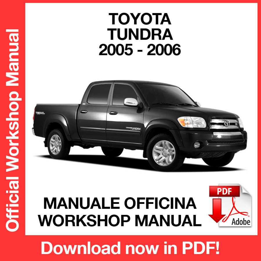 Workshop Manual Toyota Tundra (2005-2006) (EN) – Manuali-Officina