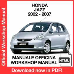 Manuale Officina Honda Jazz