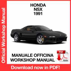 Manuale Officina Honda NSX