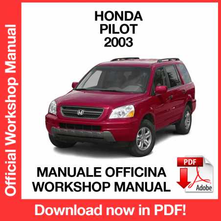 Manuale Officina Honda Pilot