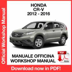 Manuale Officina Honda C-RV