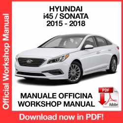 Manuale Officina Hyundai i45 Sonata