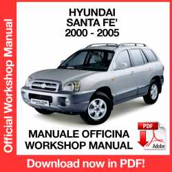 Workshop Manual Hyundai Santa Fe