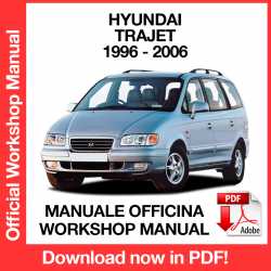 Workshop Manual Hyundai Trajet