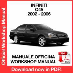 Manuale Officina Infiniti Q45 F50