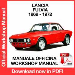 Workshop Manual Lancia Fulvia