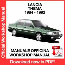 Workshop Manual Lancia Thema