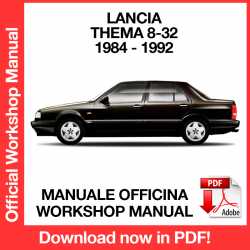 Manuale Officina Lancia Thema 8.32 Ferrari