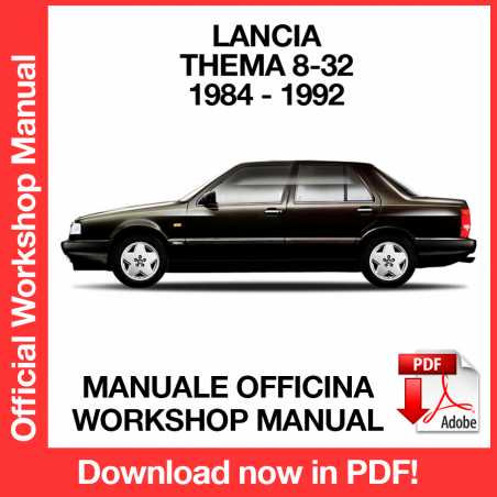 Workshop Manual Lancia Thema 8.32 Ferrari
