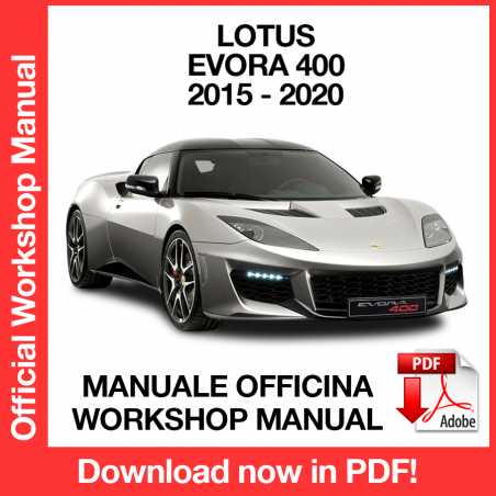 Workshop Manual Lotus Evora 400