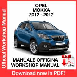 Manuale Officina Opel Mokka