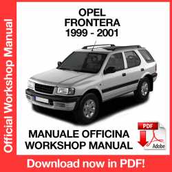 Manuale Officina Opel Frontera