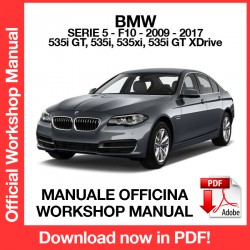OFFICIAL WORKSHOP MANUAL SERVICE & REPAIR GUIDE FOR BMW F11 2009-2017