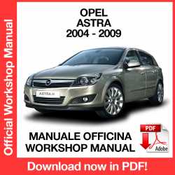 Manuale Officina Opel Astra H