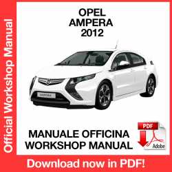 Manuale Officina Opel Ampera