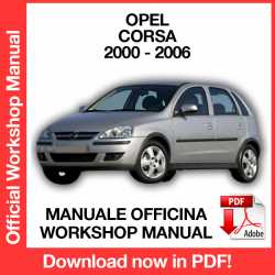 Manuale Officina Opel Corsa C