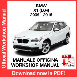 MANUALE OFFICINA BMW X1 E84