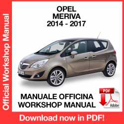 Manuale Officina Opel Meriva B