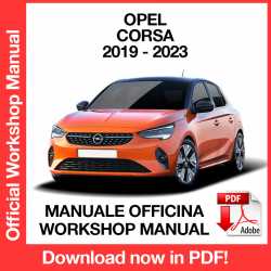Manuale Officina Opel Corsa F (2019-2023) (ITA)