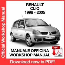 Manuale Officina Renault Clio II X65