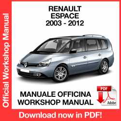 Manuale Officina Renault Espace 4 J81