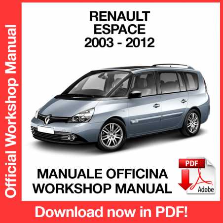 Workshop Manual Renault Espace 4 J81