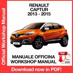 Manuale Officina Renault Captur J87