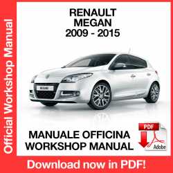 Manuale Officina Renault Megane III X95