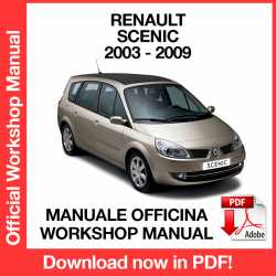 Workshop Manual Renault Scenic II J84