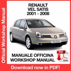 Workshop Manual Renault Vel Satis