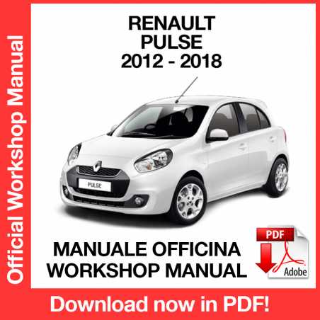 Workshop Manual Renault Pulse