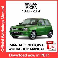 Manuale Officina Nissan Micra K11