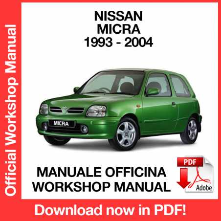 Workshop Manual Nissan Micra K11