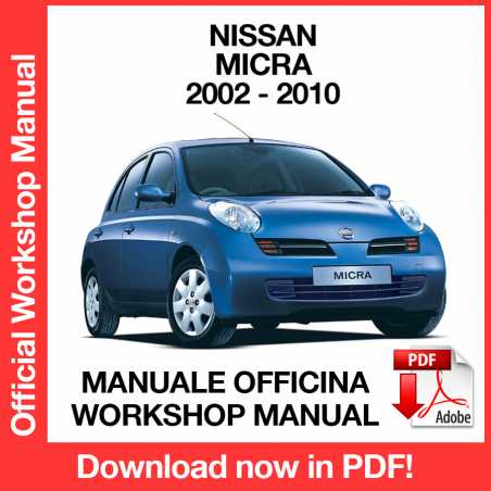 Workshop Manual Nissan Micra K12
