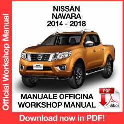 Workshop Manual Nissan Navara NP300 D23 (2014-2018) (EN)