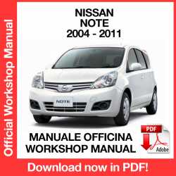Workshop Manual Nissan Note E11