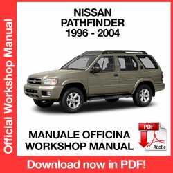 Manuale Officina Nissan Pathfinder R50