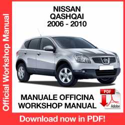 Manuale Officina Nissan Qashqai J10 (2006-2010) (EN)