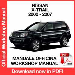 Manuale Officina Nissan X-Trail T30