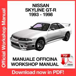 Manuale Officina Nissan Skyline GT-R R33