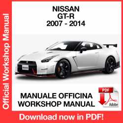 Manuale Officina Nissan GT-R R35 (2007-2014) (EN)