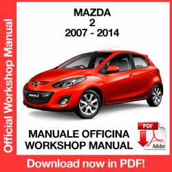 Manuale Officina Mazda 2 (2007-2014) (EN)