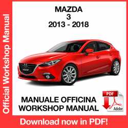 Workshop Manual Mazda 3