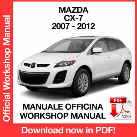 Workshop Manual Mazda CX-7 CX7