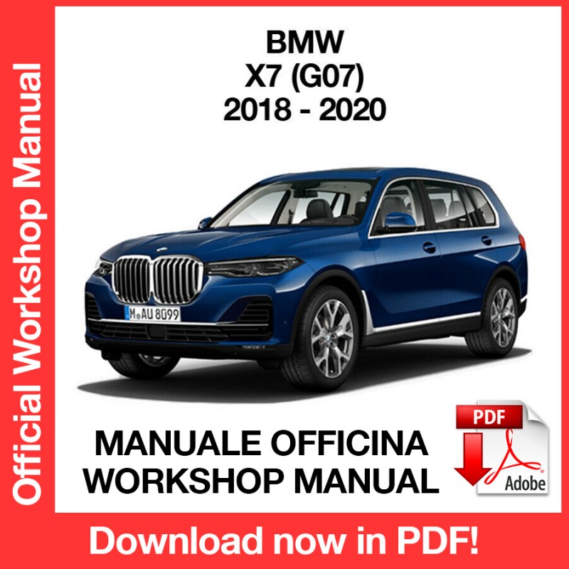 MANUALE OFFICINA BMW X7 G07