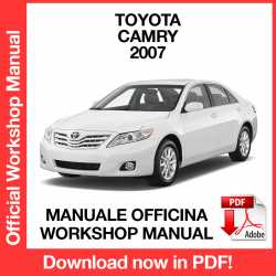 Workshop Manual Toyota Camry