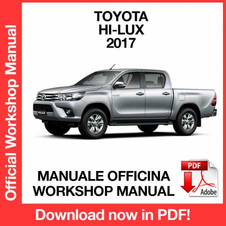Workshop Manual Toyota Hi-Lux
