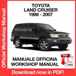 Manuale Officina Toyota Land Cruiser J100
