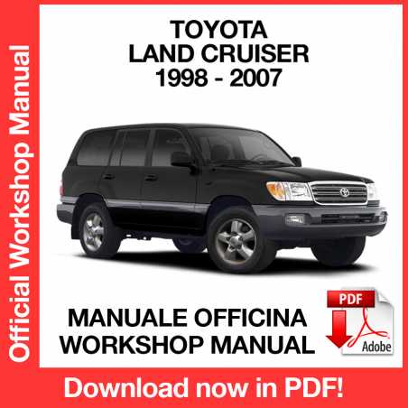 Workshop Manual Toyota Land Cruiser J100