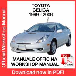 Manuale Officina Toyota Celica T230